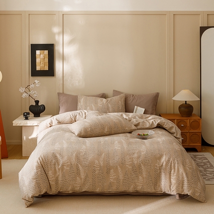 91家纺网 家纺一手货源 找家纺 2024新款全棉陶瓷磨毛印花四件套 重庆森林