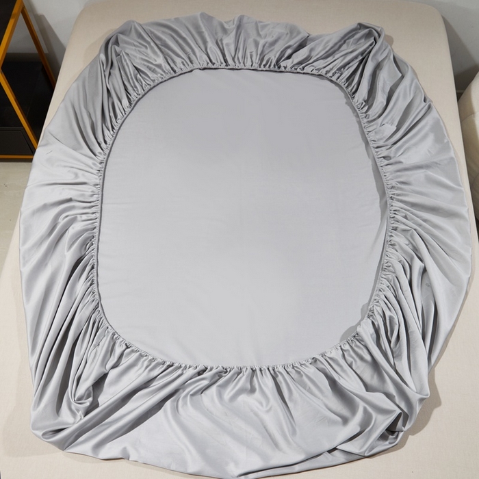 91家纺网 家纺一手货源 找家纺 （总）2025新款全棉60支贡缎长绒棉纯色单品床笠单件素色纯棉单床笠席梦思床垫保护套保护罩