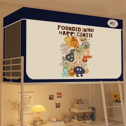 91家纺网 家纺一手货源 找家纺 （总）安金蚊帐 2024新款防蚊遮光一体99%强遮光学生宿舍上下铺遮光学生蚊帐-系列一