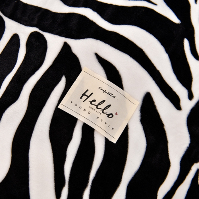 91家纺网 家纺一手货源 找家纺 牵梦萦 2025新款牛奶绒学生三件套 斑马