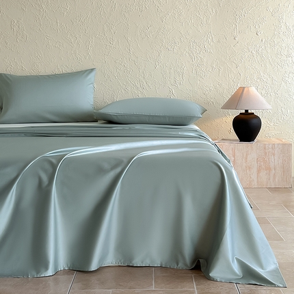 91家纺网 家纺一手货源 找家纺 （总）Mr.pig猪先生水洗棉 2024新品 A类全棉50S贡缎长绒棉单床笠床罩纯棉床垫保护套学生宿舍三件套床上用品