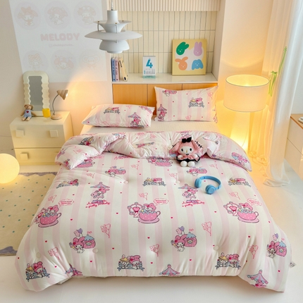 木堇家居 2024新款三丽欧针织麻绳四季被冬被被子被芯 游乐园美乐蒂