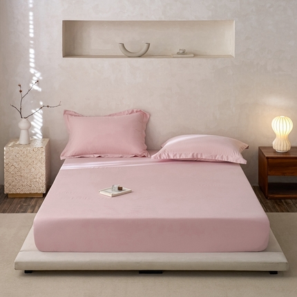 ROZ home 蕊姿家居 2024新款超柔磨毛全棉单床笠 浅粉