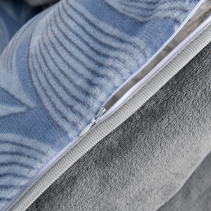 91家纺网 家纺一手货源 找家纺 绒品壹家家纺 2024新款180g7斤牛奶绒印花四件套 素色主义-灰