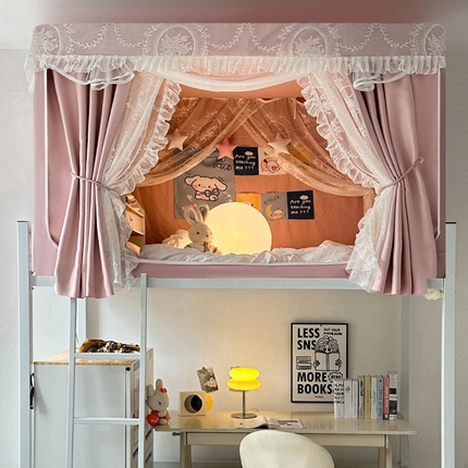 91家纺网 家纺一手货源 找家纺 （总）都市缘 2024新款高精密强遮光床帘学生蚊帐拉链方帐601爱丽丝系列