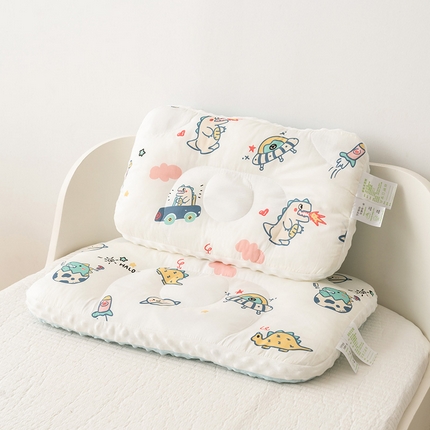 91家纺网 家纺一手货源 找家纺 嗨生活 2025新款全棉豆豆绒绣花儿童枕芯 银河之旅30×50cm