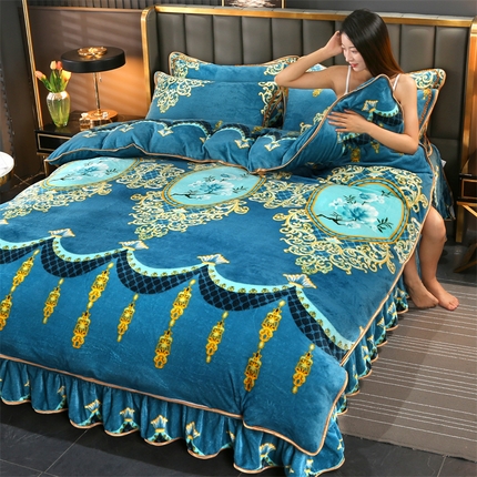 91家纺网 家纺一手货源 找家纺 （总）天之澜家纺 2025爆款高品类牛奶绒印花四件套