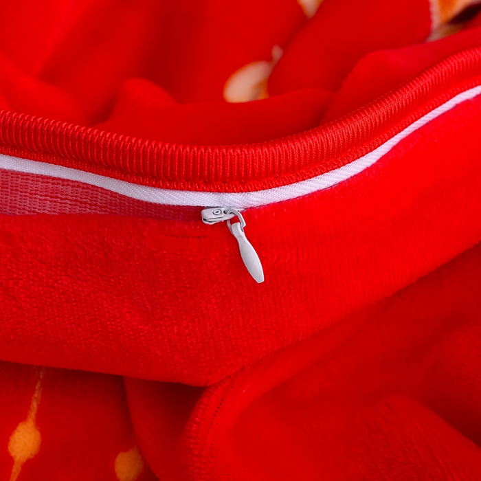 91家纺网 家纺一手货源 找家纺 绒品壹家家纺 2024新款180g7斤牛奶绒印花单被套 喜结良缘