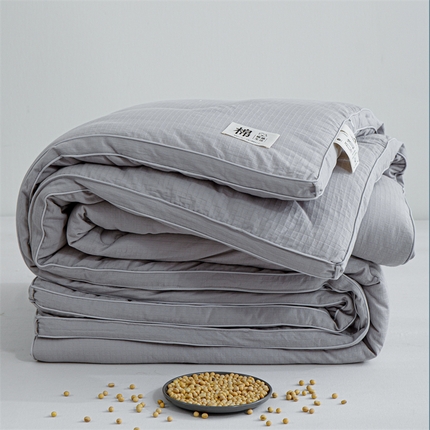 91家纺网 家纺一手货源 找家纺 （总）天瑜家纺 2026新款全棉提花冬被原棉小方格大豆被