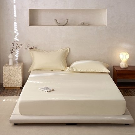 ROZ home 蕊姿家居 2024新款超柔磨毛全棉单床笠 米黄