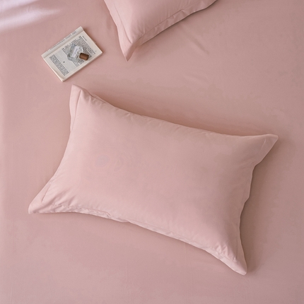 ROZ home 蕊姿家居 2024新款超柔磨毛全棉单枕套 浅粉