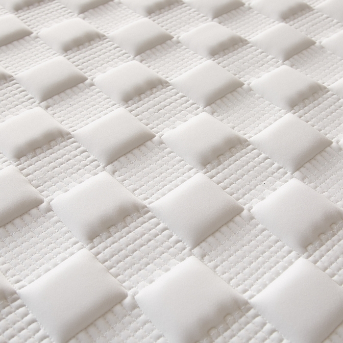 91家纺网 家纺一手货源 找家纺 迪乐妮家居 2024新款牛奶丝加厚加高乳胶记忆棉床垫-布拉格系列  白蓝