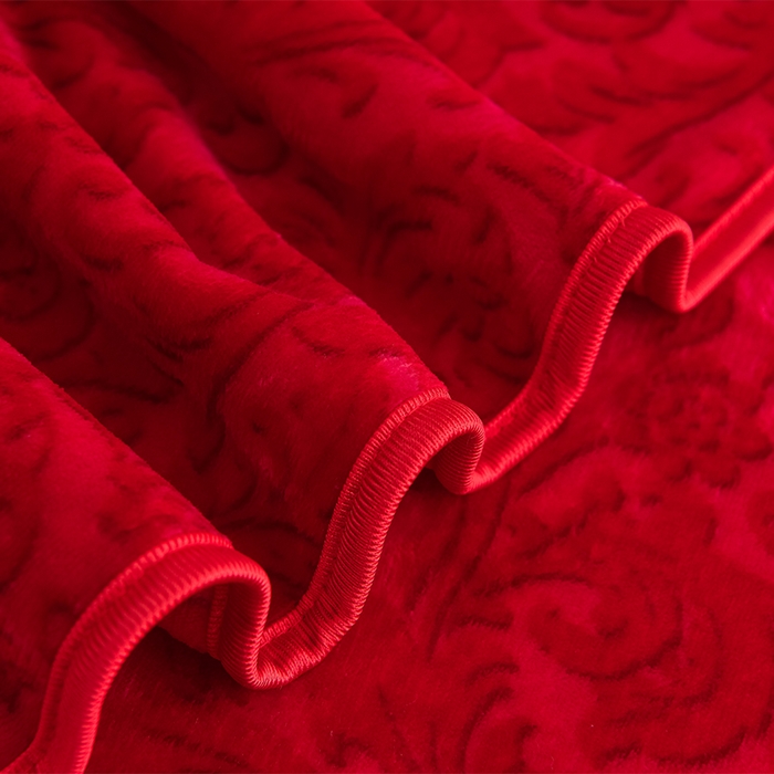 91家纺网 家纺一手货源 找家纺 绒品壹家家纺 2024新款180g7斤牛奶绒印花单被套 鸿运当头