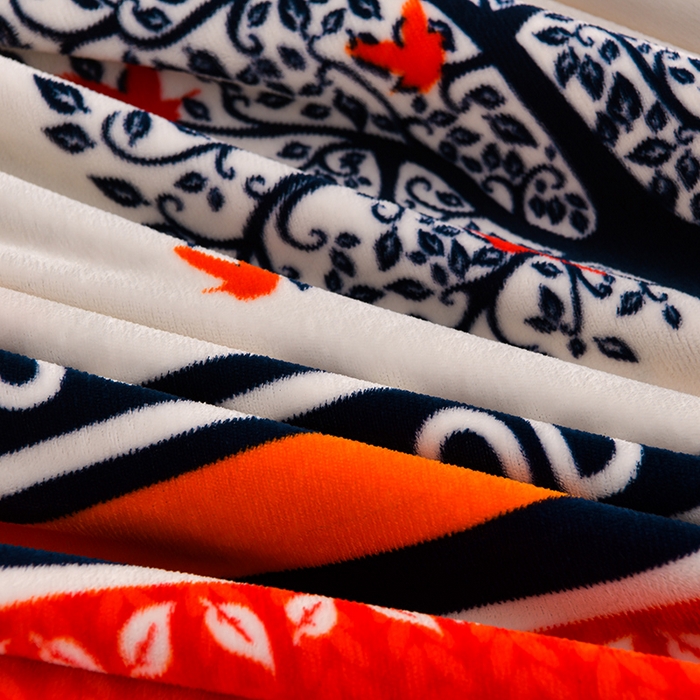 91家纺网 家纺一手货源 找家纺 绒品壹家家纺 2024新款180g7斤牛奶绒印花四件套 展翅高飞