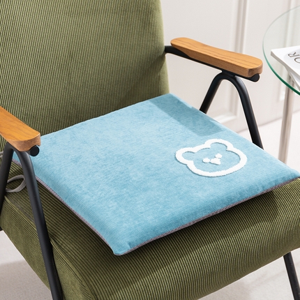 91家纺网 家纺一手货源 找家纺 （总）囍莱家纺 2024新款雪尼尔记忆棉坐垫ZD-G026