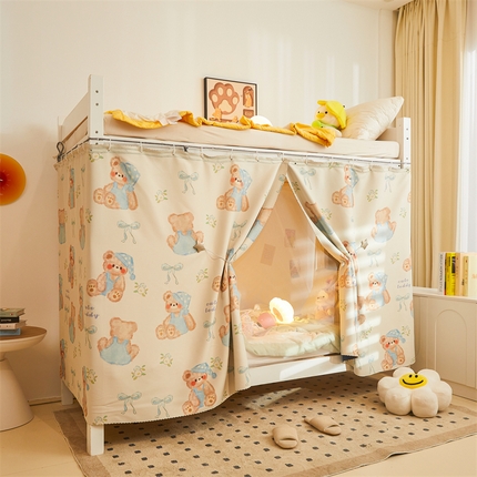 91家纺网 家纺一手货源 找家纺 （总）卓尔居 2025新款学生宿舍非一体式遮光床帘