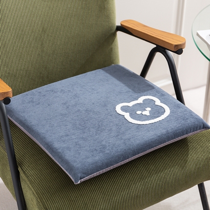 91家纺网 家纺一手货源 找家纺 （总）囍莱家纺 2024新款雪尼尔记忆棉坐垫ZD-G026