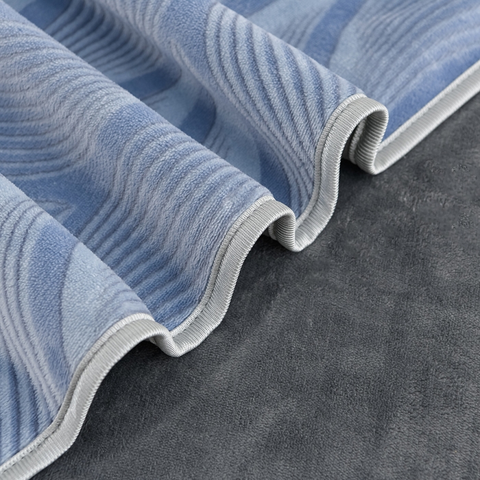 91家纺网 家纺一手货源 找家纺 绒品壹家家纺 2024新款180g7斤牛奶绒印花四件套 素色主义-灰