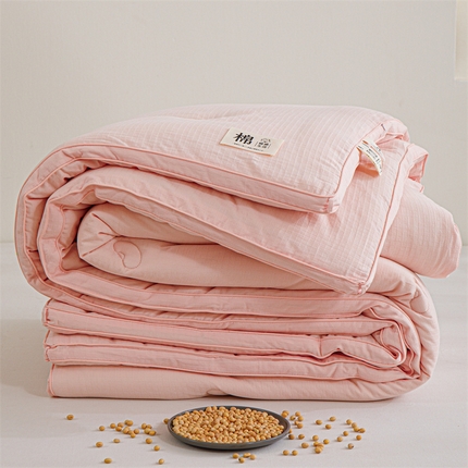 91家纺网 家纺一手货源 找家纺 （总）天瑜家纺 2026新款全棉提花冬被原棉小方格大豆被