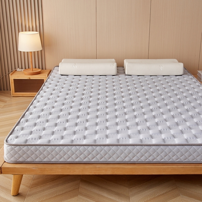 91家纺网 家纺一手货源 找家纺 卡派 2024新款牛奶丝加厚加高乳胶记忆棉床垫 灰色