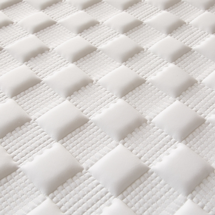 91家纺网 家纺一手货源 找家纺 卡派 2024新款牛奶丝加厚加高乳胶记忆棉床垫 白色