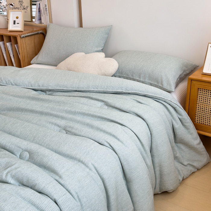 91家纺网 家纺一手货源 找家纺 米菲 2024新款A类软糯彩棉被芯被子春秋被冬被-山岚 山岚-青绿