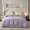 91家纺网 家纺一手货源 找家纺 ROZ home 蕊姿家居 2024新款超柔磨毛全棉单被套 丁香紫+银灰