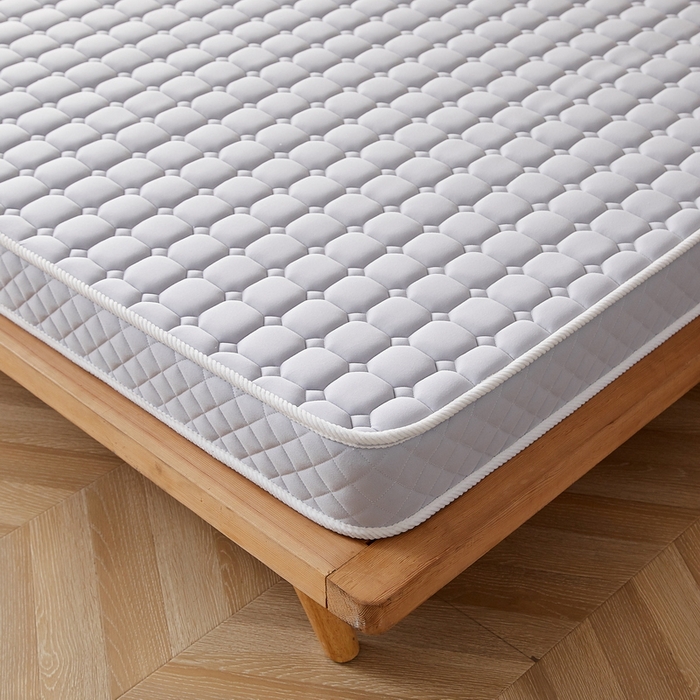 91家纺网 家纺一手货源 找家纺 卡派 2024新款乳胶记忆棉立体加厚加高床垫-方格系列 灰色