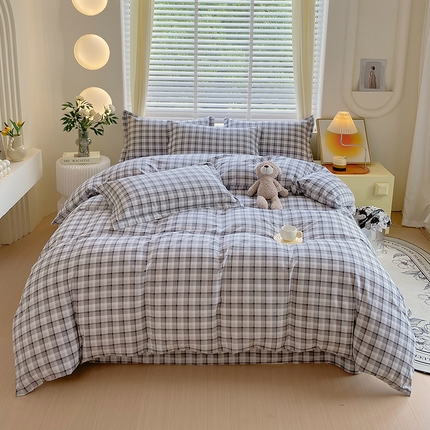 威布斯家居 2024新款AB版全棉生态磨毛四件套 八音盒-咖