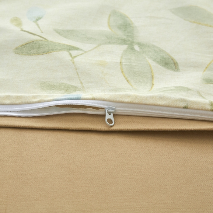 91家纺网 家纺一手货源 找家纺 柠馨 2024新款基础款全棉磨毛纯色四件套 韶华