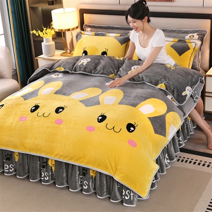 91家纺网 家纺一手货源 找家纺 （总）天之澜家纺 2025爆款高品类牛奶绒印花四件套