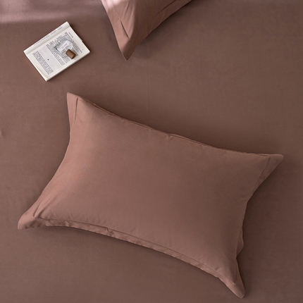 91家纺网 家纺一手货源 找家纺 ROZ home 蕊姿家居 2024新款超柔磨毛全棉单枕套 可可