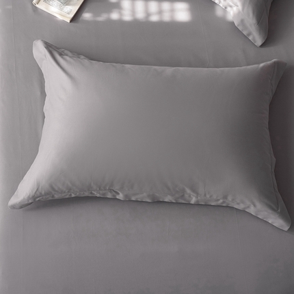 91家纺网 家纺一手货源 找家纺 ROZ home 蕊姿家居 2024新款超柔磨毛全棉单枕套 银灰