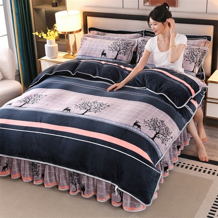 91家纺网 家纺一手货源 找家纺 （总）天之澜家纺 2025爆款高品类牛奶绒印花四件套