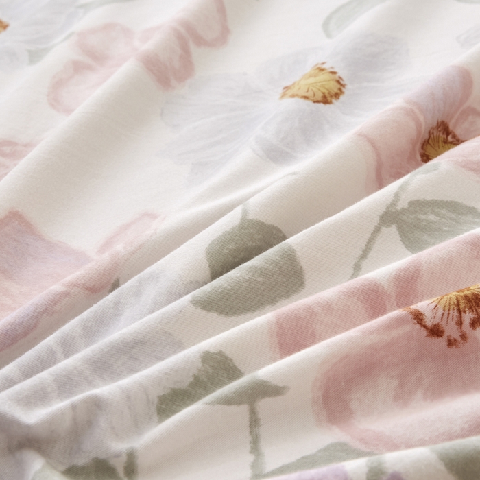 91家纺网 家纺一手货源 找家纺 柠馨 2024新款基础款全棉磨毛纯色四件套 阿黛尔