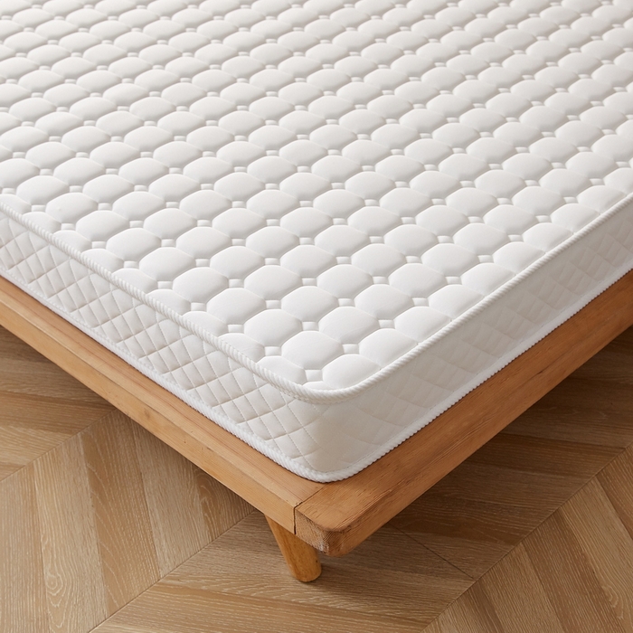 91家纺网 家纺一手货源 找家纺 迪乐妮家居 2024新款乳胶记忆棉立体加厚加高床垫-方格系列 白色