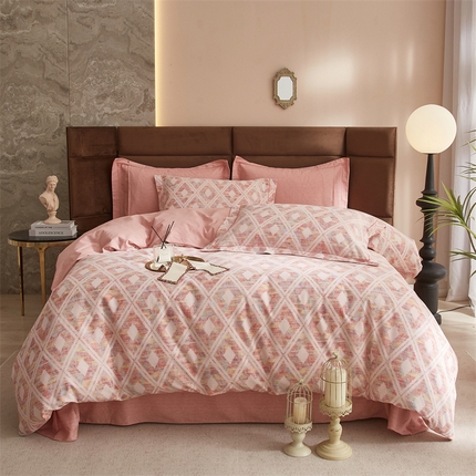 91家纺网 家纺一手货源 找家纺 （总2）2025秋冬新款全棉超柔生态磨毛四件套（32*21支）