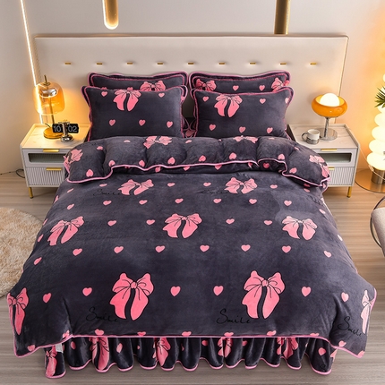 91家纺网 家纺一手货源 找家纺 （总）绒品壹家家纺 2024新款5斤加厚金貂绒四件套