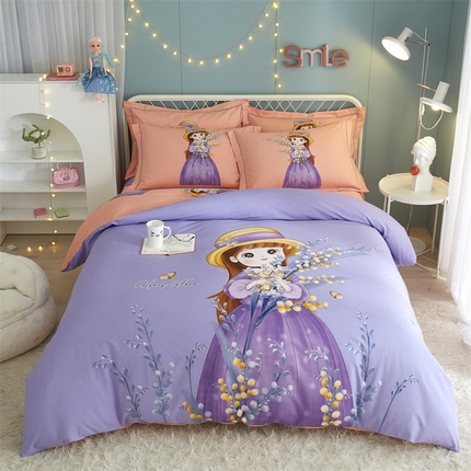 91家纺网 家纺一手货源 找家纺 （总）曼秀琳 2025秋冬新款全棉磨毛印花四件套