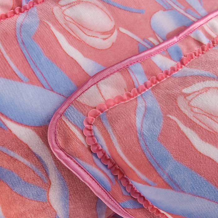 91家纺网 家纺一手货源 找家纺 绒品壹家家纺 2024新款5斤加厚金貂绒四件套 含苞待放