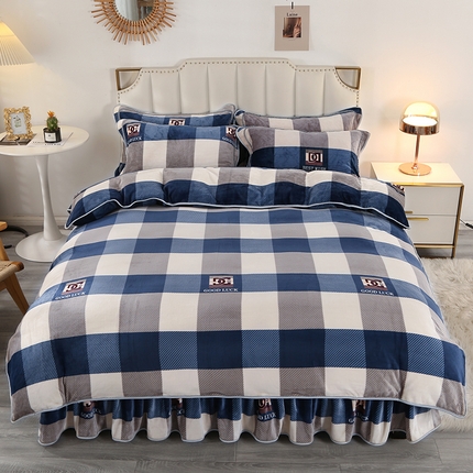 91家纺网 家纺一手货源 找家纺 （总）绒品壹家家纺 2024新款5斤加厚金貂绒四件套