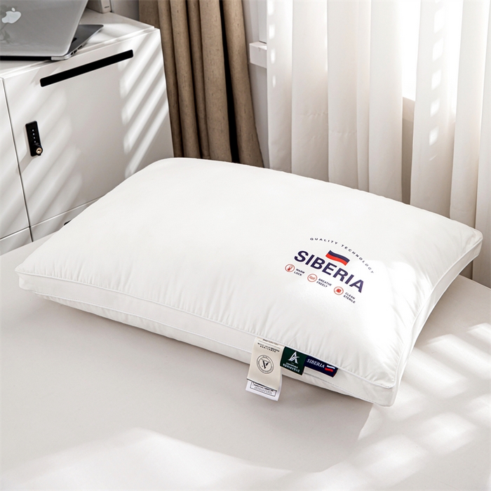 91家纺网 家纺一手货源 找家纺 佳尚枕芯 2025新款抖音热款全棉纯棉a类定形枕头枕芯国旗风格 白色-立体高枕