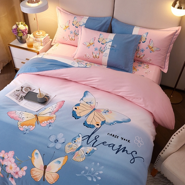 91家纺网 家纺一手货源 找家纺 格里芬家纺 2025新款全棉加厚大版磨毛纯棉磨毛四件套 巴特弗