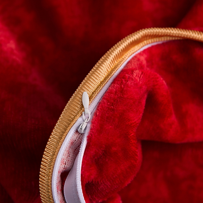 91家纺网 家纺一手货源 找家纺 绒品壹家家纺 2024新款5斤加厚金貂绒四件套 琪花玉树