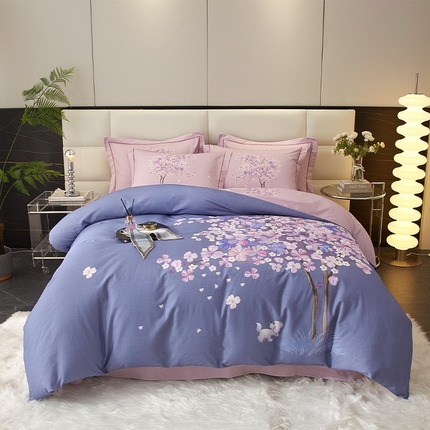 91家纺网 家纺一手货源 找家纺 （总）曼秀琳 2025秋冬新款全棉磨毛印花四件套