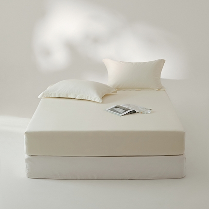 EH家居 2024新款秋冬全棉磨毛单品系列-单床笠 米白