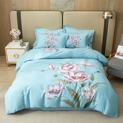 91家纺网 家纺一手货源 找家纺 （总）曼秀琳 2025秋冬新款全棉磨毛印花四件套