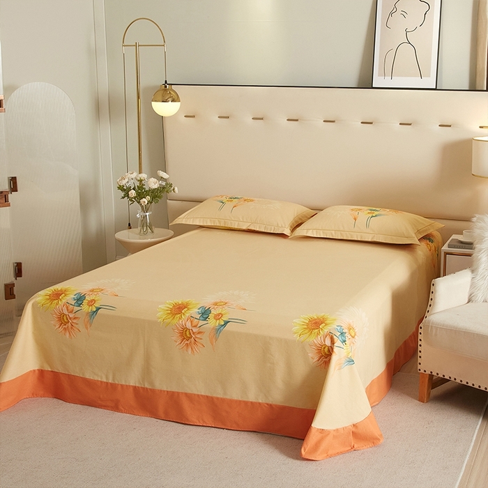 91家纺网 家纺一手货源 找家纺 格里芬家纺 2025新款全棉加厚大版磨毛纯棉磨毛四件套 风沐倾心