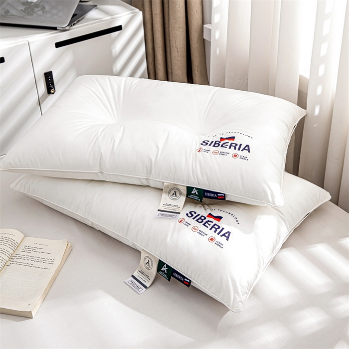 91家纺网 家纺一手货源 找家纺 佳尚枕芯 2025新款抖音热款全棉纯棉a类定形枕头枕芯国旗风格 白色-单边低枕