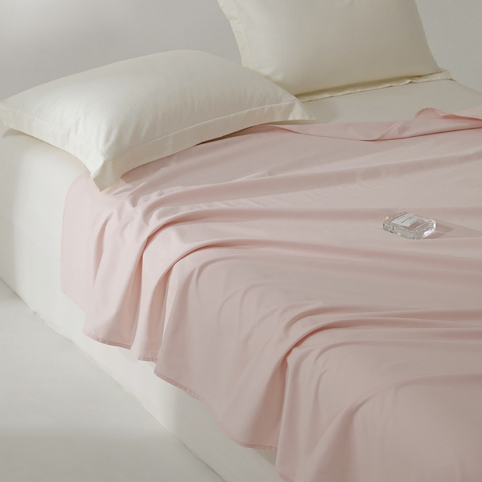 91家纺网 家纺一手货源 找家纺 EH家居 2024新款秋冬全棉磨毛单品系列-单床单 莲粉色